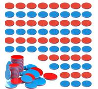 Lote de 100 Fichas Reversibles Rojas y Azules para Matemáticas - Material Didáctico para Cálculo 1.º Curso - Juego de Manipulación para Aula, Homeschool y Aprendizaje Visual