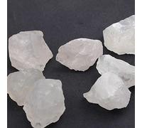 Lote de 100 g de piedra natural de cuarzo de cristal crudo en bruto de amatista, citrino, fluorita, mineral, decoración de jardín, cristal blanco