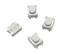 Lote de 100 interruptores táctiles SMD de 3x4x2,5 mm, 4 pines, microinterruptores táctiles, 3x4x2,5 H, color, for llave remota de coche.