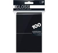 Lote de 100 mangas Ultra Pro Pro-Gloss formato estándar 66x91mm (Negro)