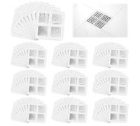 Lote de 100 Pegatinas Desechables, Desechable Rejilla Desague Ducha Floor Drain Sticker, Coladores de Desagüe Desechable, Pegatinas de Malla para el Desagüe, Shower Drain Hair Catcher Mesh Stickers