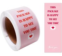 Lote de 100 rollos de pegatinas de agradecimiento, pegatinas de etiquetas de sellado para envoltorios de regalo, autoadhesivas, gracias por un buen día, pegatinas de envoltura para boulan