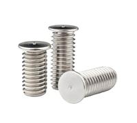 Lote de 100 tornillos de soldadura por puntos M3, M4, M5, M6, M8, M10, de aluminio, cobre y acero inoxidable para descarga de condensadores (Stainless, 25 mm, M3 (100 unidades)