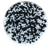 Lote de 1000 cuentas de cristal checo de 15 g y 2 mm de colores variados para hacer pulseras, collares y pendientes, espaciadores para accesorios de joyería (mezcla de 2 mm, aproximadamente 15 g y 2