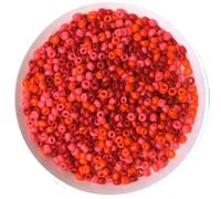 Lote de 1000 cuentas de cristal checo de 15 g y 2 mm de colores variados para hacer pulseras, collares y pendientes, espaciadores para accesorios de joyería (2 mm, mezcla de 12 unidades, aproximadam