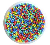 Lote de 1000 cuentas de cristal checo de 15 g y 2 mm de colores variados para pulseras, collares y pendientes, espaciadores para accesorios de joyería.