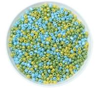 Lote de 1000 cuentas de cristal checo de 15 g y 2 mm de colores variados para pulseras, collares y pendientes, espaciadores para accesorios de joyería (2 mm, mezcla de 28 unidades, aproximadamente 1