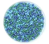 Lote de 1000 cuentas de cristal checo de 15 g y 2 mm de colores variados para pulseras, collares y pendientes, espaciadores para accesorios de joyería (mezcla de 23, aproximadamente 15 g y 2 mm)