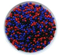 Lote de 1000 cuentas de cristal checo de 15 g y 2 mm de colores variados para pulseras, collares y pendientes, espaciadores para accesorios de joyería (mix07 de 2mm, aproximadamente 15 g y 2 mm)