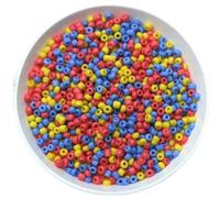 Lote de 1000 cuentas de cristal checo de 15 g y 2 mm de colores variados para pulseras, collares y pendientes, espaciadores para accesorios de joyería (2 mm, mezcla 01, aproximadamente 15 g, aproxim
