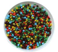 Lote de 1000 cuentas de cristal checo de 15 g y 2 mm de colores variados para pulseras, collares y pendientes, espaciadores para accesorios de joyería (mezcla de 2mm, aproximadamente 15 g y 2 mm).