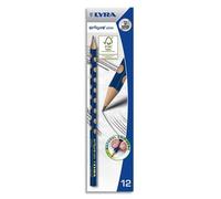 Lote de 12 lápices de grafito triangular Groove Slim, mina HB