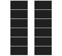 Lote de 12 parches de reparación de telas, para ropa, de cuero, de ajuste, para reparación de tejidos, color negro