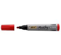 BIC Marking 2000 ECOlutions Marcador Permanente de Punta Cónica Media - Rojo (Caja de 12 Uds.)