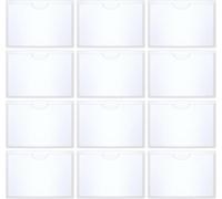 Lote de 12 Tarjetas para Discapacitados con Fundas Autoadhesivas para Parabrisas - Solución Práctica y Transparente de 6x9 cm - Organización para Estacionamiento y Movilidad Reducida - Acceso Rápido