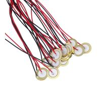 Lote de 15 discos piezoeléctricos de 20 mm para detección acústica de sonido en guitarras y baterías, diseño compacto y ligero