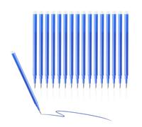 Lote de 16 recambios borrables para bolígrafos Pilot FriXion Ball, 0,7 mm, recambios borrables punta media bolígrafo de gel borrable para Pilot FriXion Ball Clicker Eberhard Faber (azul)