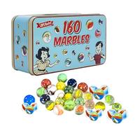 Lote de 160 bolas de metal 3 tamaños divertido retro ojo de gato juguetes interior exterior cristal