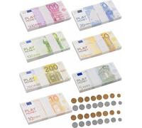 Lote de 176 Billetes Juguete, 5/10/20/50/100/200/500 Billetes Juguete, para Aprender, Jugar a Roles y Disfrutar del Juego
