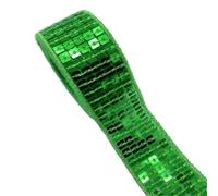 Lote de 18 unidades cintas lentejuelas 25 mm, 2 y 5 yardas, for coser vestidos, tocados, accesorios costura for bodas novias para Coser Manualidades(Color 18,5 yards)