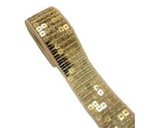 Lote de 18 unidades cintas lentejuelas 25 mm, 2 y 5 yardas, for coser vestidos, tocados, accesorios costura for bodas novias para Coser Manualidades(Color 3,5 yards)