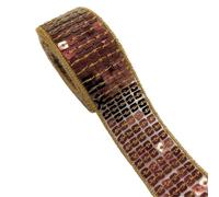 Lote de 18 unidades cintas lentejuelas 25 mm, 2 y 5 yardas, for coser vestidos, tocados, accesorios costura for bodas novias para Coser Manualidades(Color 2,2 yards)