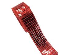 Lote de 18 unidades cintas lentejuelas 25 mm, 2 y 5 yardas, for coser vestidos, tocados, accesorios costura for bodas novias para Coser Manualidades(Color 13,5 yards)