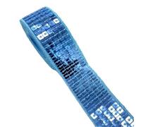 Lote de 18 unidades cintas lentejuelas 25 mm, 2 y 5 yardas, for coser vestidos, tocados, accesorios costura for bodas novias para Coser Manualidades(Color 6,2 yards)