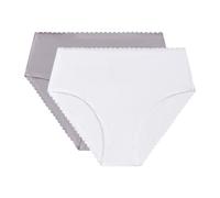 Lote de 2 braguitas altas Body Touch Easy Mujer Talla 40/42. Color Gris