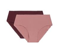 Lote de 2 braguitas altas Body Touch Easy Mujer Talla 40/42. Color Rosa
