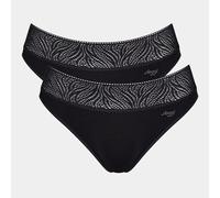 Lote de 2 braguitas menstruales de flujo medio Mujer Talla XXS. Color Negro