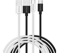 Lote de 2 cables Verbatim Essentials Sync & Charge USB-A a USB-C 18W M/M 1m (N