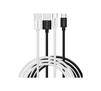 Cable USB Verbatim 32393 1 m USB A a USB C USB 2.0 Negro y Blanco