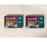 Lote De 2 Cartuchos De Datos MAXELL DATA-8 160m Original Nuevo 3.5/7.0GB