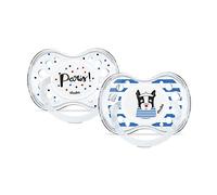 Lote de 2 chupetes, anatómicos, a partir de 18 meses de edad, de París, color aleatorio