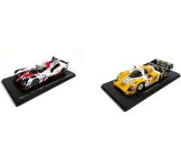 - Lote de 2 Coches 24h Le Mans Spark 1/43 Toyota TS050 Hybrid (2017) + Porsche 956 (1984) - LM01+03
