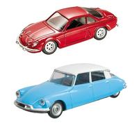 - Lote de 2 Coches Miniatura 1/43 compatibles con Alpine A110 + Citroën DS19 - Mondo Motors MV4