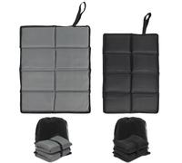 Lote de 2 Cojines de Asiento Plegables Impermeables para Exteriores - Alfombrilla de Silla para Camping, Senderismo, Picnic, Parque Infantil - Incluye 2 Bolsas de Almacenamiento - Dos Tamaños