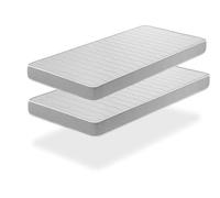 Lote de 2 colchones de espuma 70x160x14 cm shira sonho altura 14 transpirable y adaptable