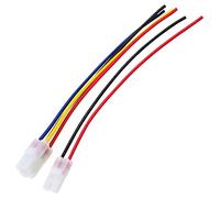 Lote de 2 conectores de haz de cables CDI (2 pines + 4 pines) para GY6 4 tiempos 50 cc 125 cc 150 cc Scooter ciclomotor ATV Go Kart 15 mm Accesorios de moto