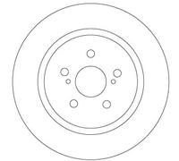 Lote de 2 Disco de freno TRW Automotive DF6920 para OE 42431-52160 -