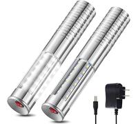 Lote de 2 lámparas LED para botella, varillas estroboscópicas y luminosas recargables para botellas de champán, bar, club, fiesta, cumpleaños, boda, eventos, nuevo modelo