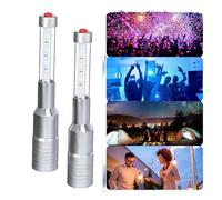 Lote de 2 lámparas LED para botella, varillas estroboscópicas y luminosas recargables para botellas de champán, bar, club, fiesta, cumpleaños, boda, eventos