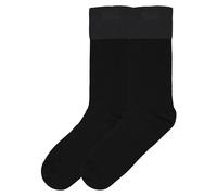 Lote de 2 pares de calcetines altos Hombre Talla 39/42. Color Negro