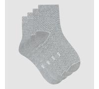 Lote de 2 pares de calcetines cortos Mujer Talla 37/41. Color Gris