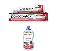 Lote de 2 Parodontax Herbal Original Pasta de Dientes, Ayuda a Detener y Prevenir el Sangrado de Encías, 75 ml + 1 Parodontax Colutorio Refuerza y Protege Las Encías, Enjuague Bucal Diario,500 ml