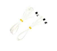 Lote de 2 piezas for impresora 3D, cable flexible XH2.54 de 2 pines, blanco, resistente a altas temperaturas, 1 m y 2 metros.(1M 2PCS)