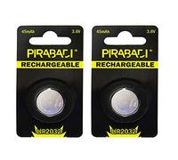 Lote de 2 pilas de botón recargables LIR2032 de 3,6 V LL-LON Coin Battery LIR 2032 - Recambio de las pilas CR2032 no recargables