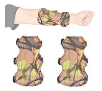 Lote de 2 Protectores de Brazo para Tiro con Arco, para Tiro Al Blanco y Caza, Unisex para Adultos, con 4 Correas Ajustables para Uso Deportivo