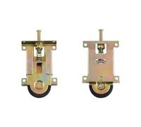 Lote de 2 ruletas Porte Coulissante Placard avec Réglage Hauteur - Galets à Billes en Métal pour Porte D'Armoire, Fenêtre - Remplacement Rulette Silencieuse